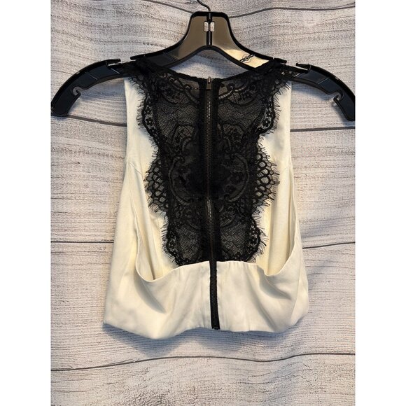 Express Sleeveless Top With Black Lace Back Detail Size XS - Picture 2 of 3